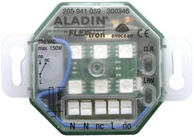 UP-Empfänger Eintrittsampel ALADIN, RF-Schaltaktor, EnOcean, 230V, LED grün/rot