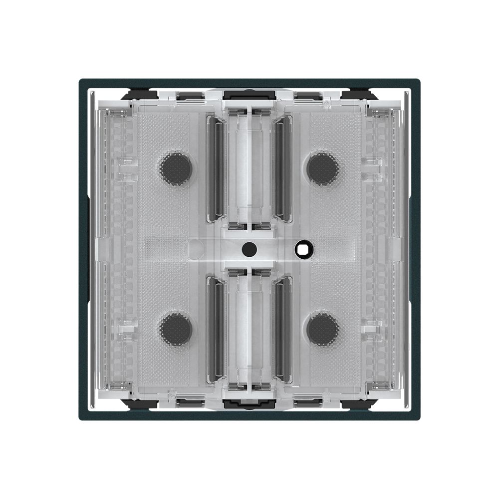 Poussoir KNX KAL p.2×touches 4×points actionnables LED noir