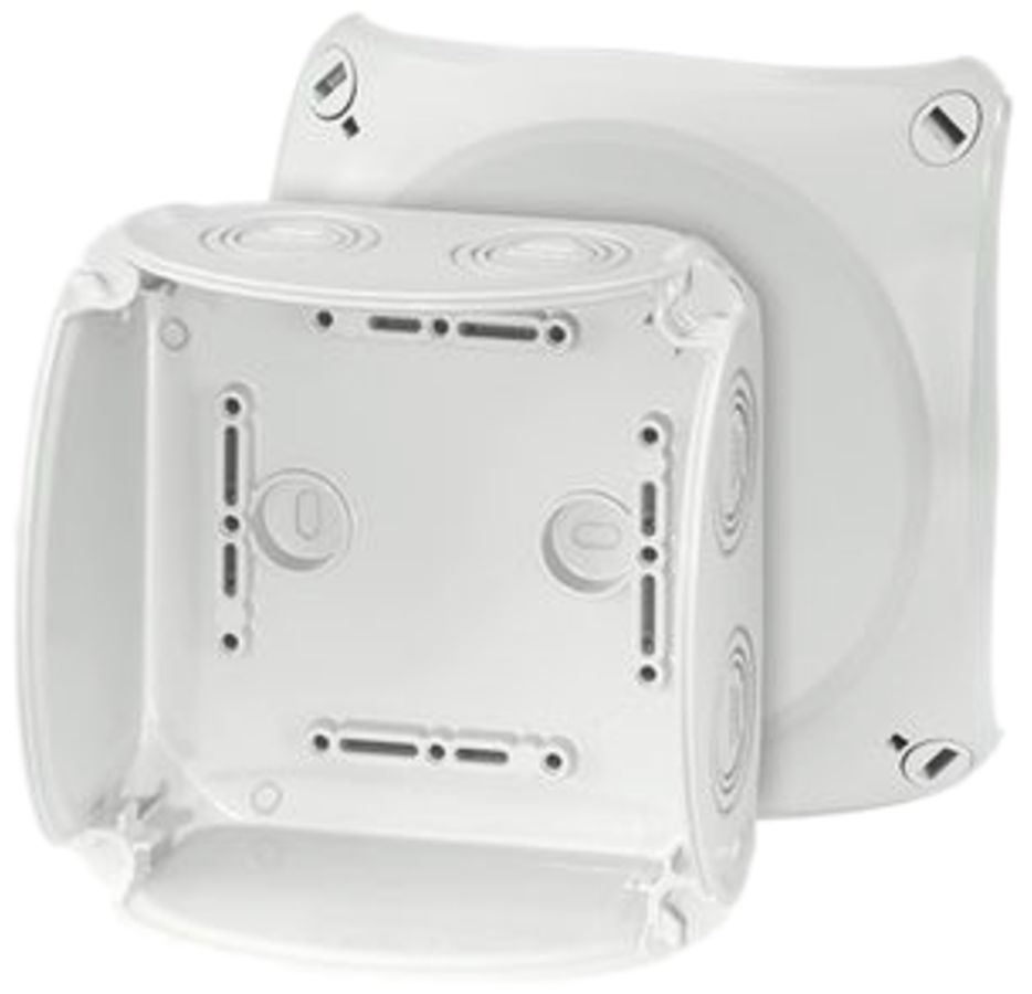 Boîte de dérivation AP Hensel KF G 6mm² sans bornes gris