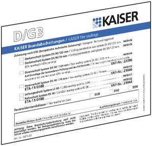 Etichetta AGRO per passaggio di cavi e tubo