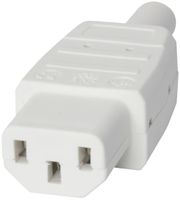 Gerätesteckdose T113 C13 10A 250V 70°C weiss