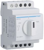 Interrupteur rotatif AMD Hager 20A 400V 0F 0 ouvreur 1 inverseur 3UM Jour-0-Nuit