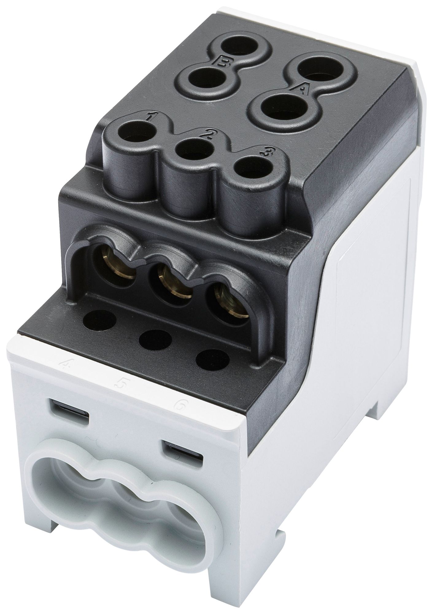 Bloc de distribution Bals UBV TYP C/A 1P 200A 1×entr 6×sort 1.5…35mm² 6…70mm² no