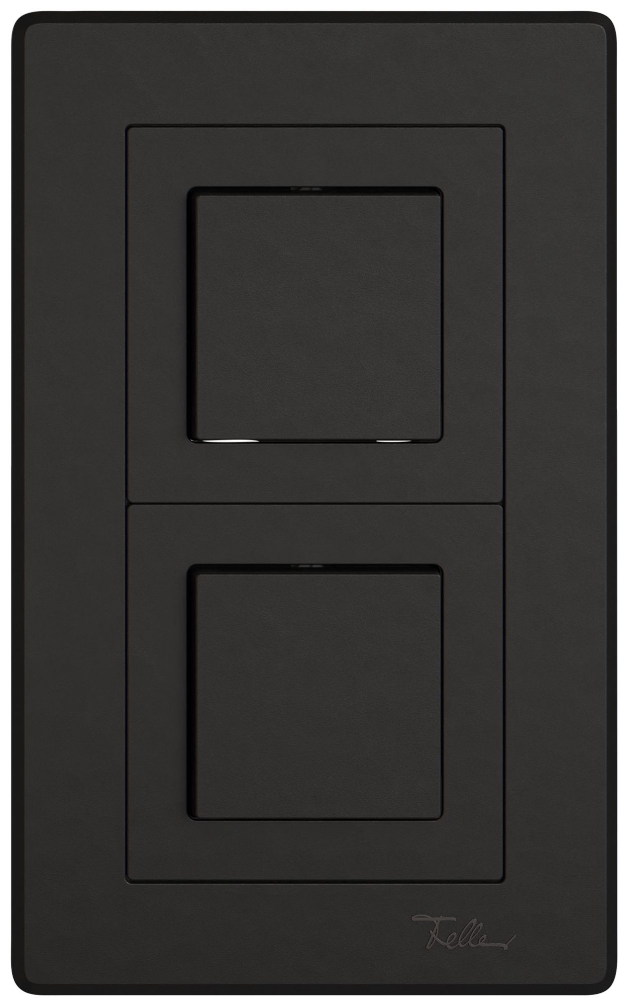 Combinazione INC EDIZIO.liv SNAPFIX® 2×1 156×96mm 2×schema 3/1L nero