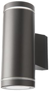 Wandleuchte SG Metro GU10 2×6.2W 700lm 3000K IP65 DIM Ø90×225mm anthrazit