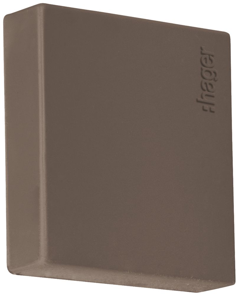 Pezzo finale Hager tehalit.LF 25×25mm marrone IP30