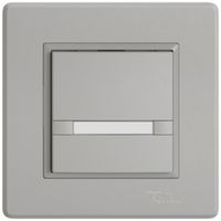 Poussoir KNX RGB ENC EDIZIO.liv SNAPFIX® capteur temp.s.LED étiqu.1× comm.2T grc