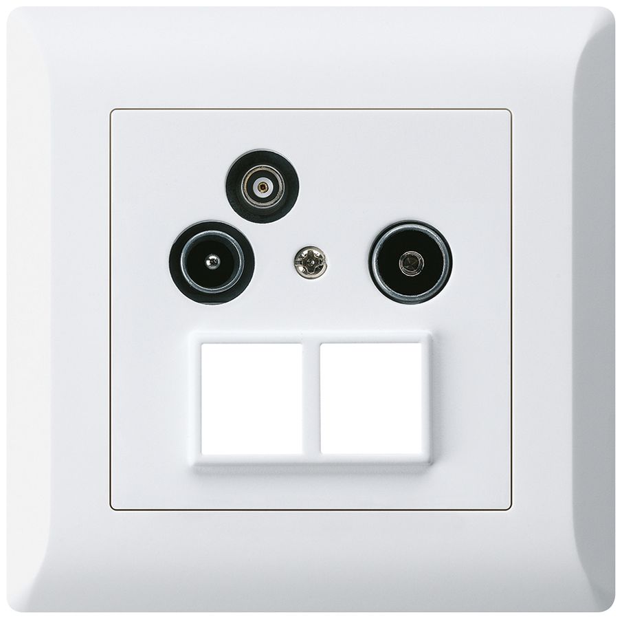 UP-Antennendose R/TV-Daten kallysto.line HMS 2GHz 11db weiss