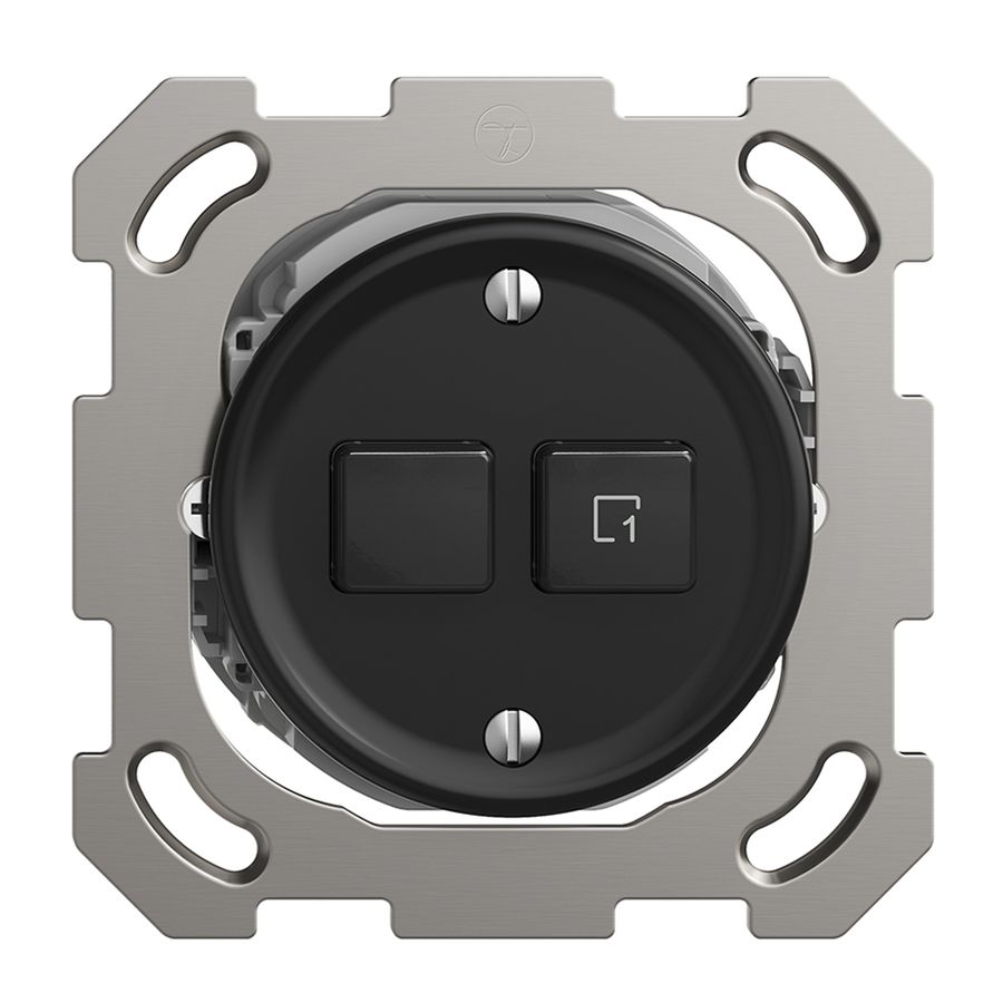 UP-Druckschalter 1K/2T Szene Sdue Wiser schwarz