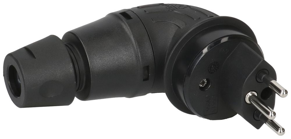 Fiche mobile TH55 type 13 MH 90° IP55 10A 250V pour câble Ø 6.5…14mm no