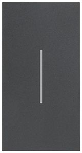 Cache de touche Living Now 2 modules avec lentille pour éclairage noir