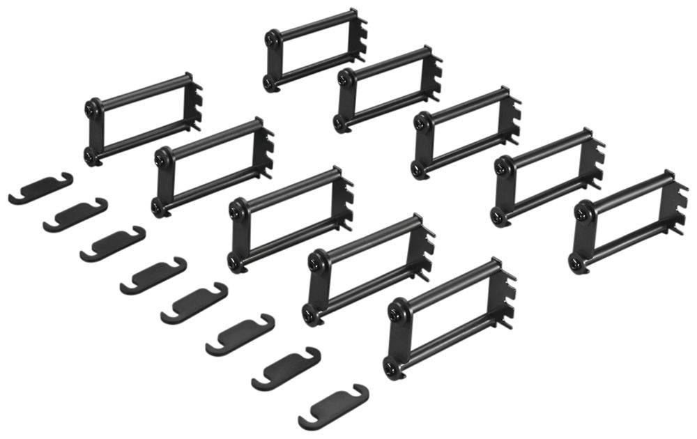 Étrier guide-câbles Rittal DK 7111.214 34×100mm métal 1UH noir 10pcs