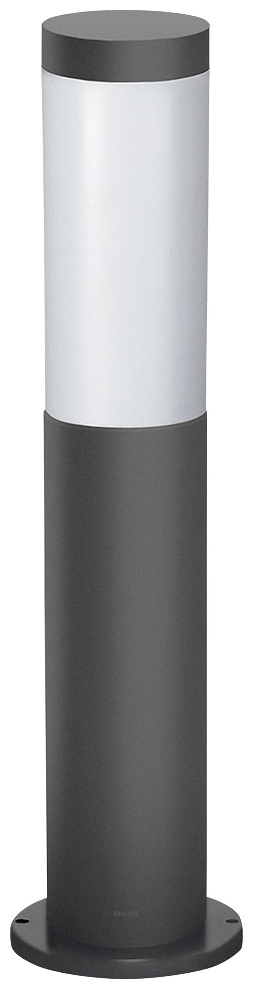 Wegeleuchte Philips Utrecht E27 1×20W Fussplatte 460mm IP44 anthrazit