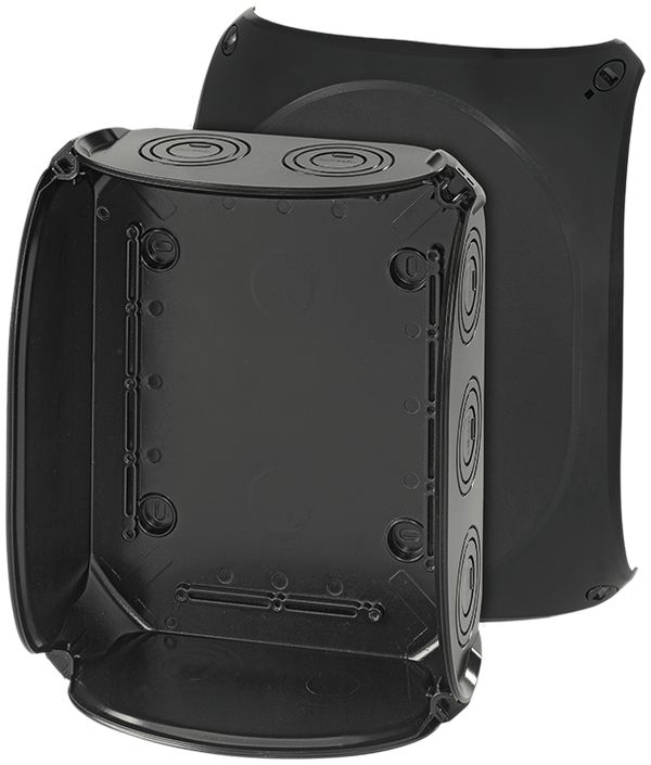 Boîte de dérivation AP Hensel KF B 25mm² sans bornes noir