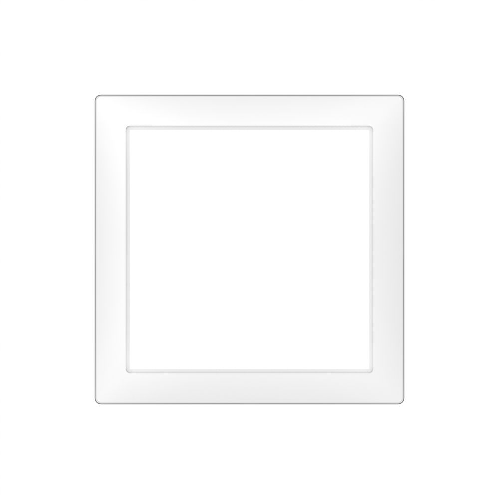 Placca frontale AP SIDUS 75×75mm bianco lucido