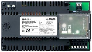 Bloc d'alimentation AMD Siedle Standard 230V AC 1000mA 162×89×60mm