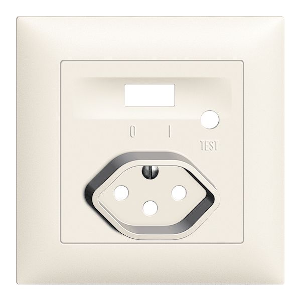 Frontset EDIZIOdue zu FI-Steckdose weiss