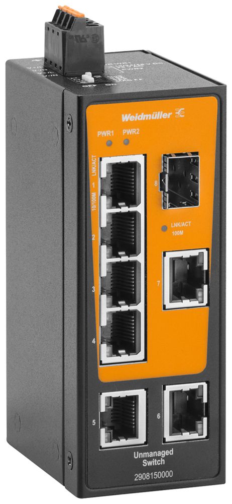 Switch Weidmüller IE-SW-BLB-08-7TX-1FESFP 7×RJ45 FE+1 SFP FE unmanaged
