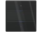 Senseur poussoir KNX ENC Theben iON 102 G LED avec champ d'inscription noir