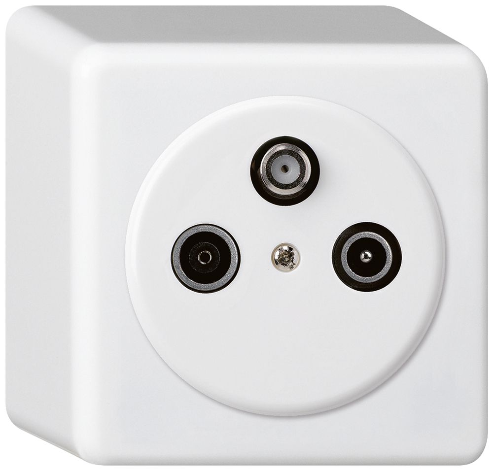 AP-Antennendose basico TV-R-SAT weiss