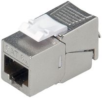 Anschlussmodul ROLINE RJ45/s Kat.6A Keystone SLIM silber
