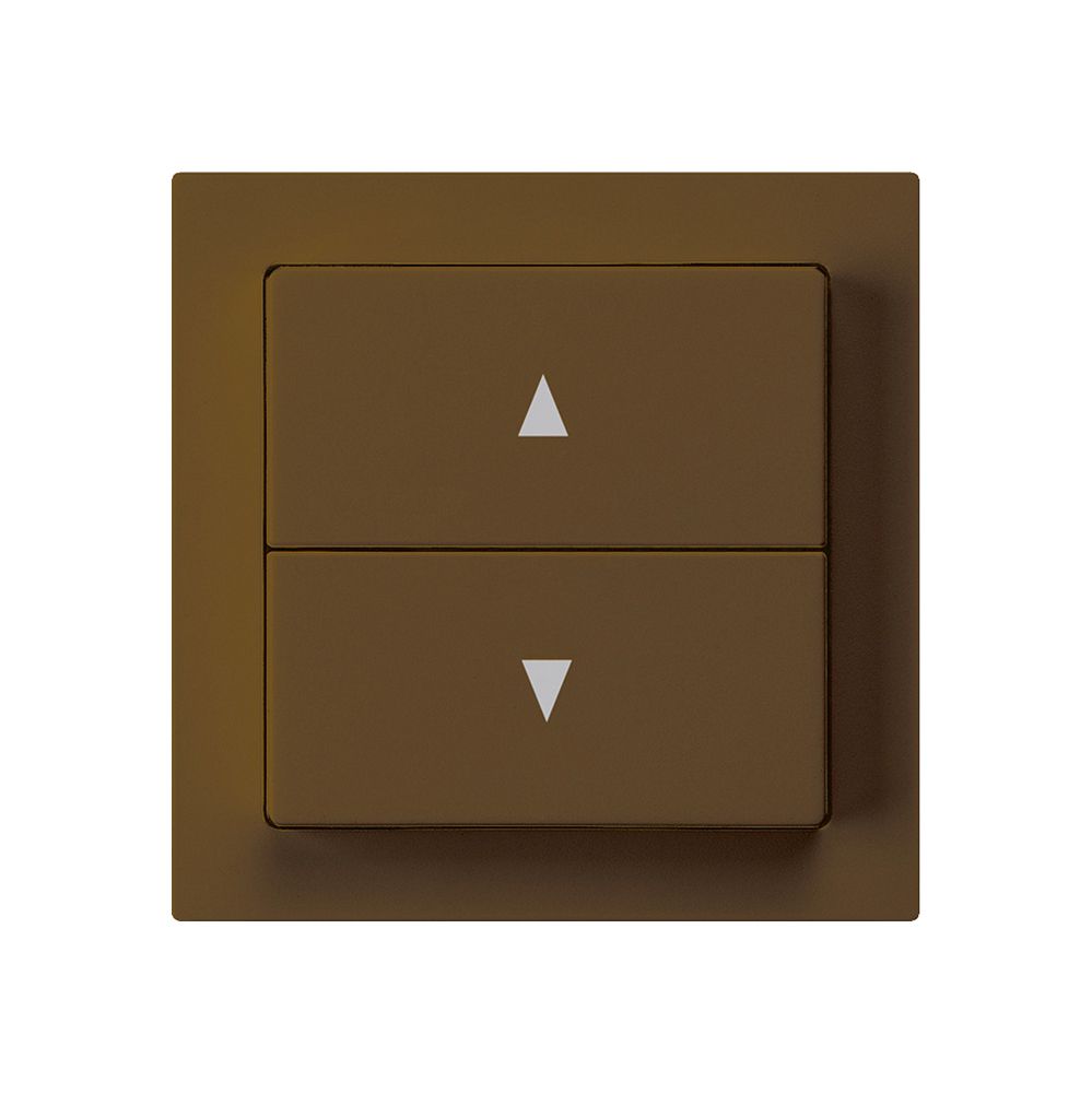 Pulsante per tapparelle kallysto marrone con 2 tasti di comando