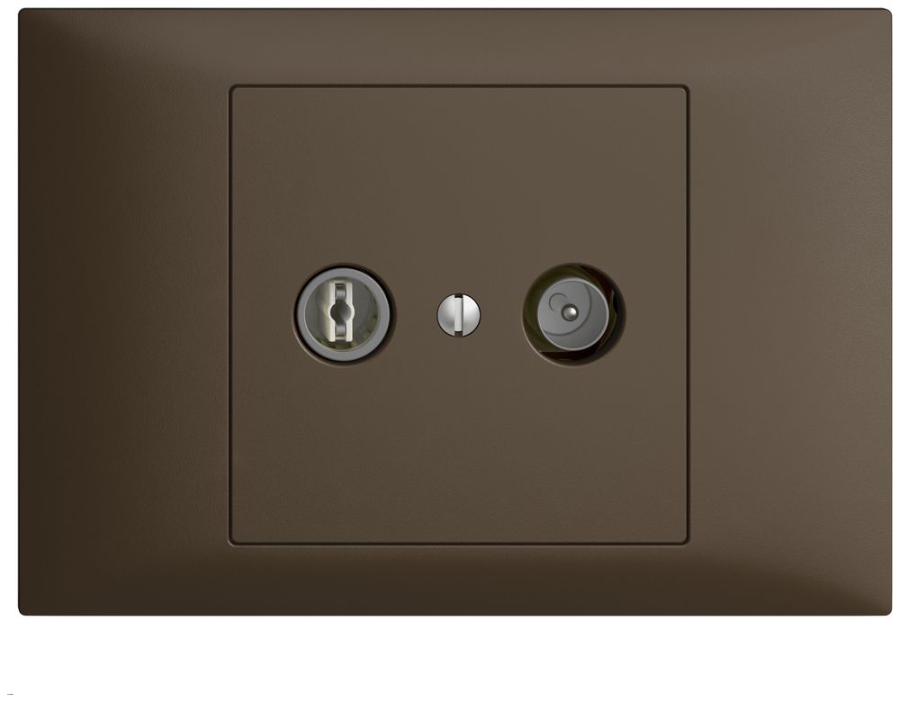 UP-TV-R-Dose EDIZIOdue 4dB coffee Breitbanddose 5…2000MHz, BKE