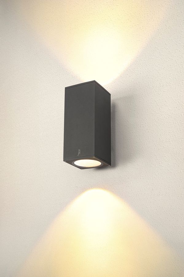 LED-Wandleuchte SLV ENOLA SQUARE UP/DOWN L 53W 6000lm 3000/4000K IP65 anthrazit