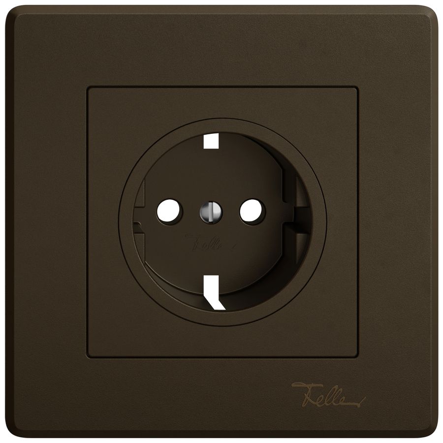 Kit di copertura EDIZIO.liv per SCHUKO 96×96mm umbra