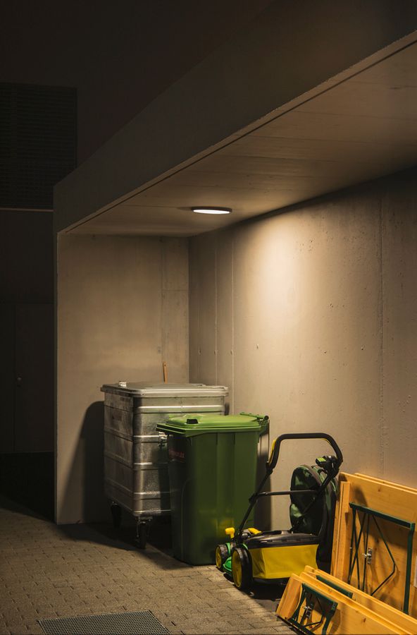 LED-Deckenleuchte SLV AINOS, 18W 1430lm 3000K IP44 anthrazit