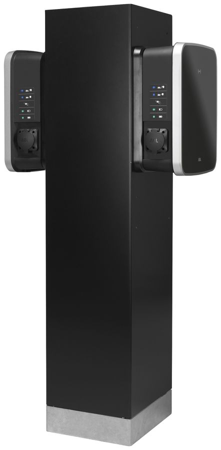 Colonne ABL POLEMH6 pour 2×eMH3 avec LED 1623×410×360mm 72kg IP44