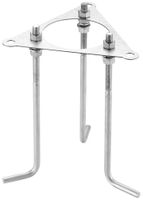 Montageplatte Sylvania START Stahl 189×189×250mm Zink zum Einbetonieren