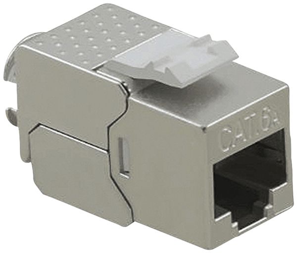 Modulo di raccordo VALUE RJ45/s cat.6A Keystone SuperSLIM argento