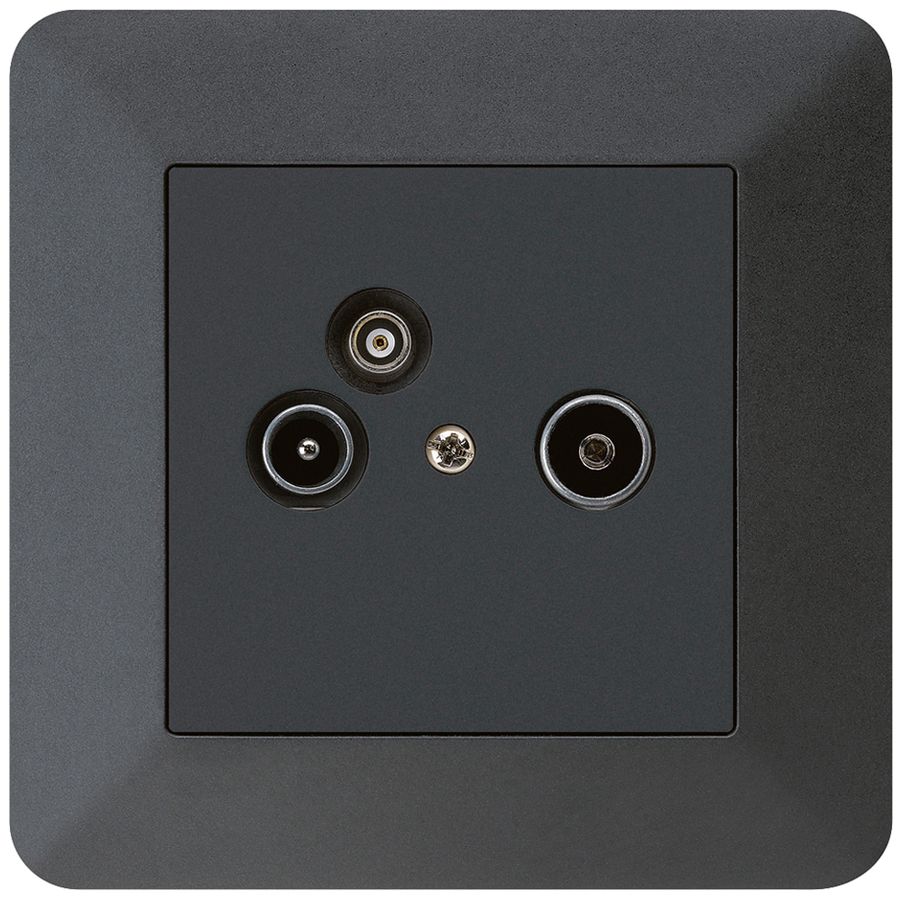 UP-Antennendose R/TV-Daten kallysto.trend 19dB schwarz