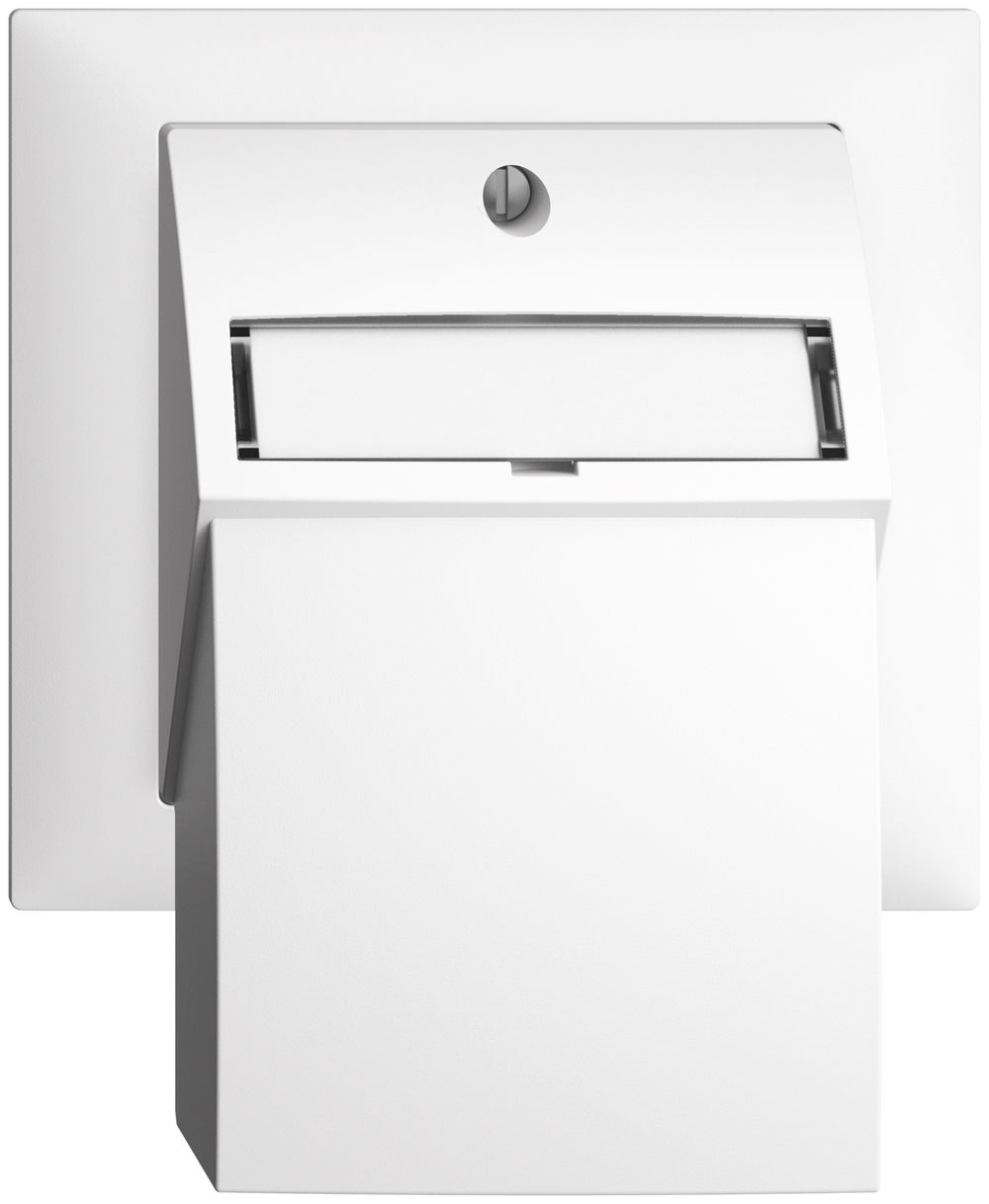 Kit de montage INC EDIZIOdue, avec capot de sortie droite, pour 2×RJ45, blanc