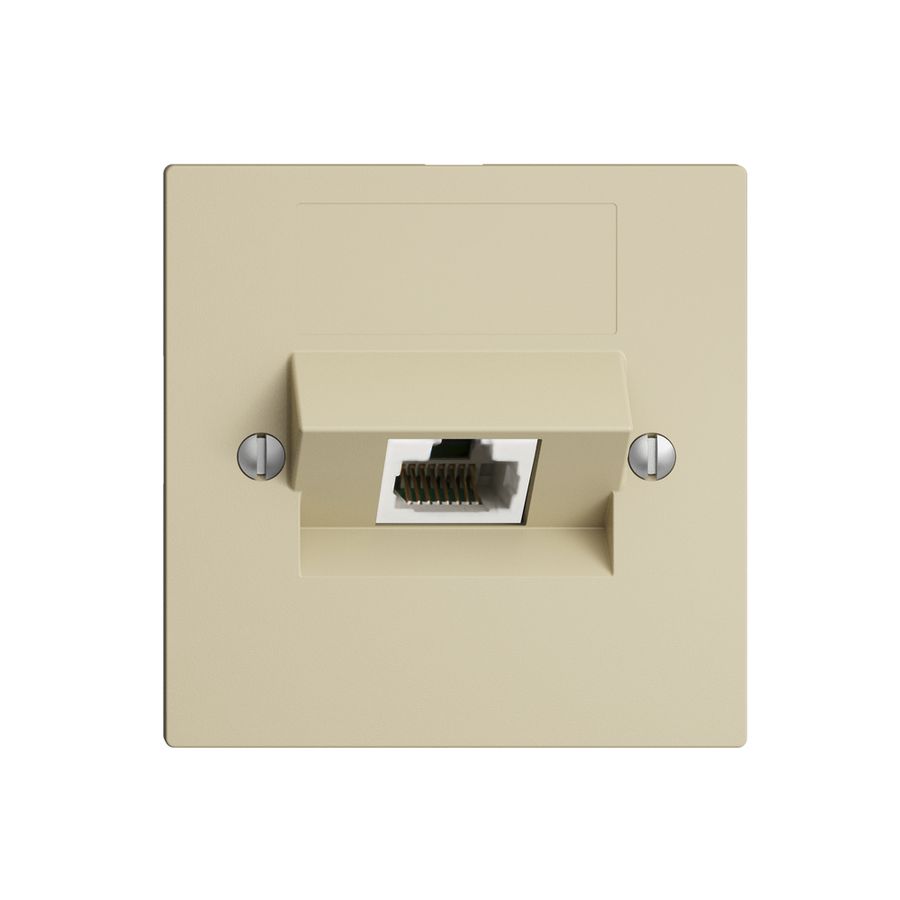 UP-Dose 1×RJ45/u 4P ITplus EDIZIOdue vanille