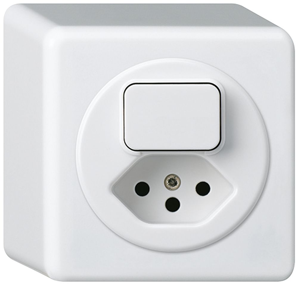 Combinazione AP basico 3+tipo 13 bianco