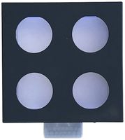 LED-Wandleuchte Z-Licht Cube O PIR 4.5W 500lm 3000K IP65 120×136mm anthrazit