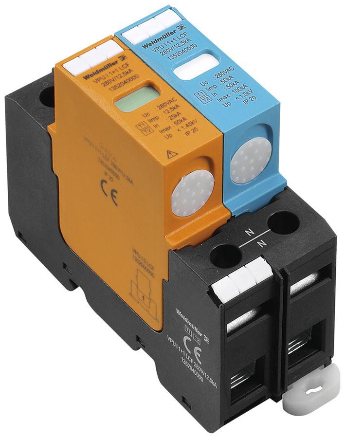 Parasurtension Weidmüller VPU I 1+1 LCF 280V/12.5KA