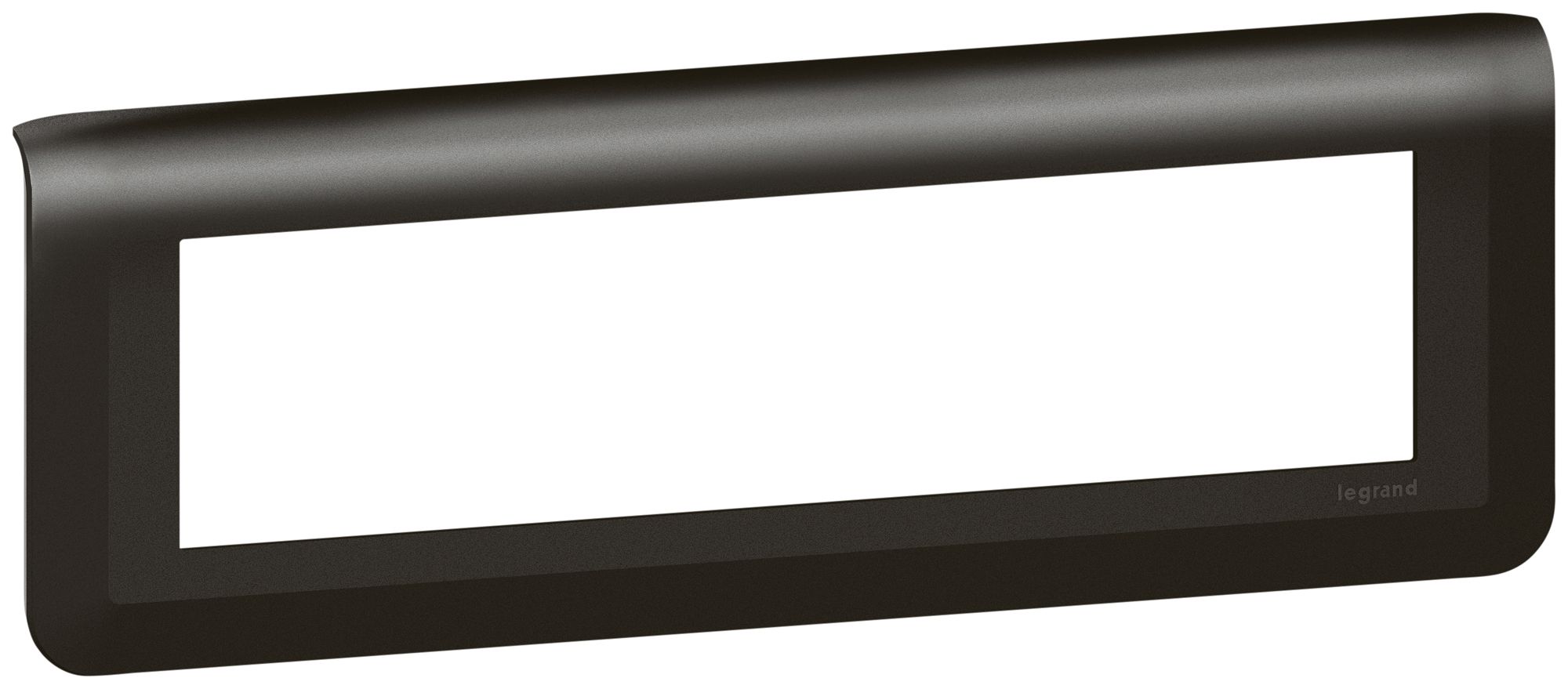 Abdeckrahmen MOS 1×8 Module horizontal schwarz matt