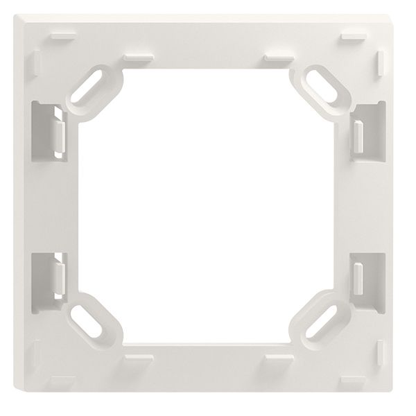 Cadre intermédiaire ENC 90×90×15mm, p.cadre de recouvrement Edue 88×88mm blanc