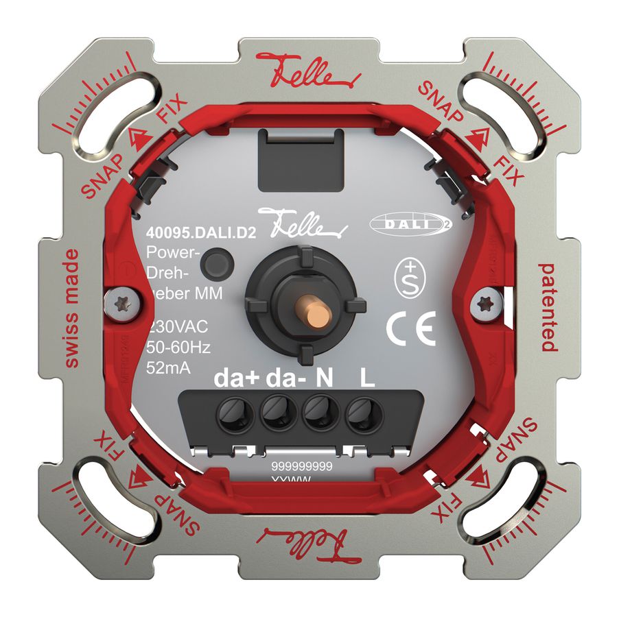 UP-Power-Drehgeber DALI Feller DALI-2 SNAPFIX® 52mA