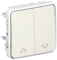 Storenschalter PLEXO 3+3/1L weiss