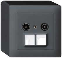 Prise d'antenne AP R/TV HMS kallysto 23dB anthracite