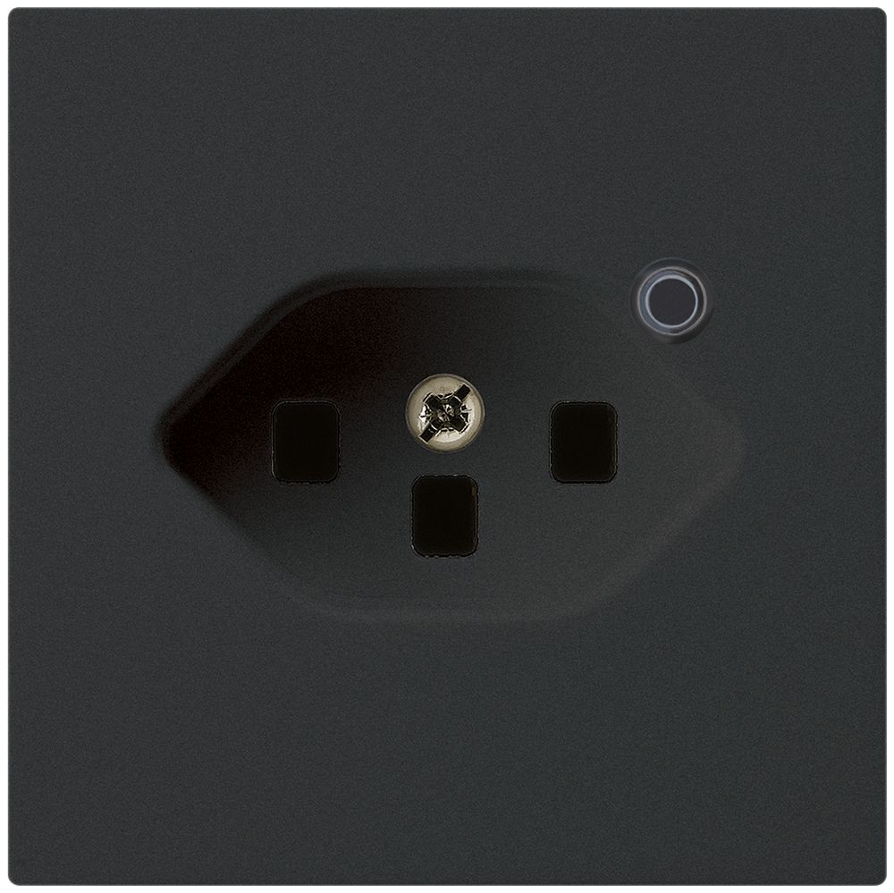 Presa Hager kallysto 1×T23 illuminato A nero