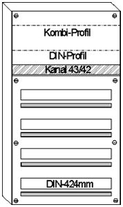 Tableau de distribution AP HAG 4R/96UM 480×850×97mm