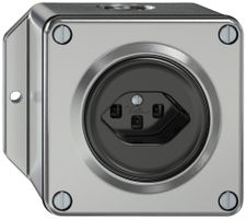 Prise AP ELEMENT SNAPFIX® 1×type 23 16A 250V IP20 alu