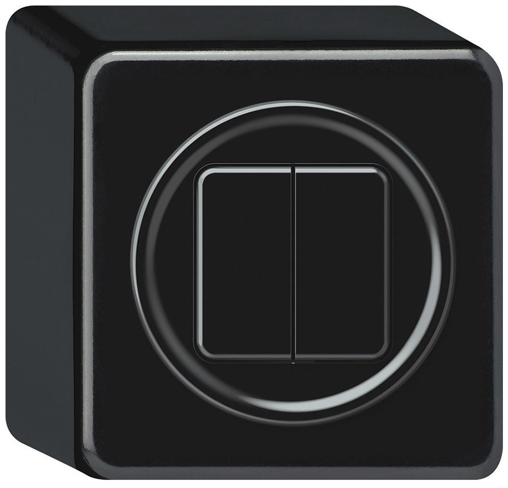 Pulsante KNX AP origin 2×tasti nero