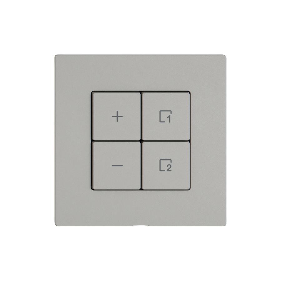 Kit di montaggio EDIZIO.liv Wiser SNAPFIX® p.dimmer 1C scena 4T grc