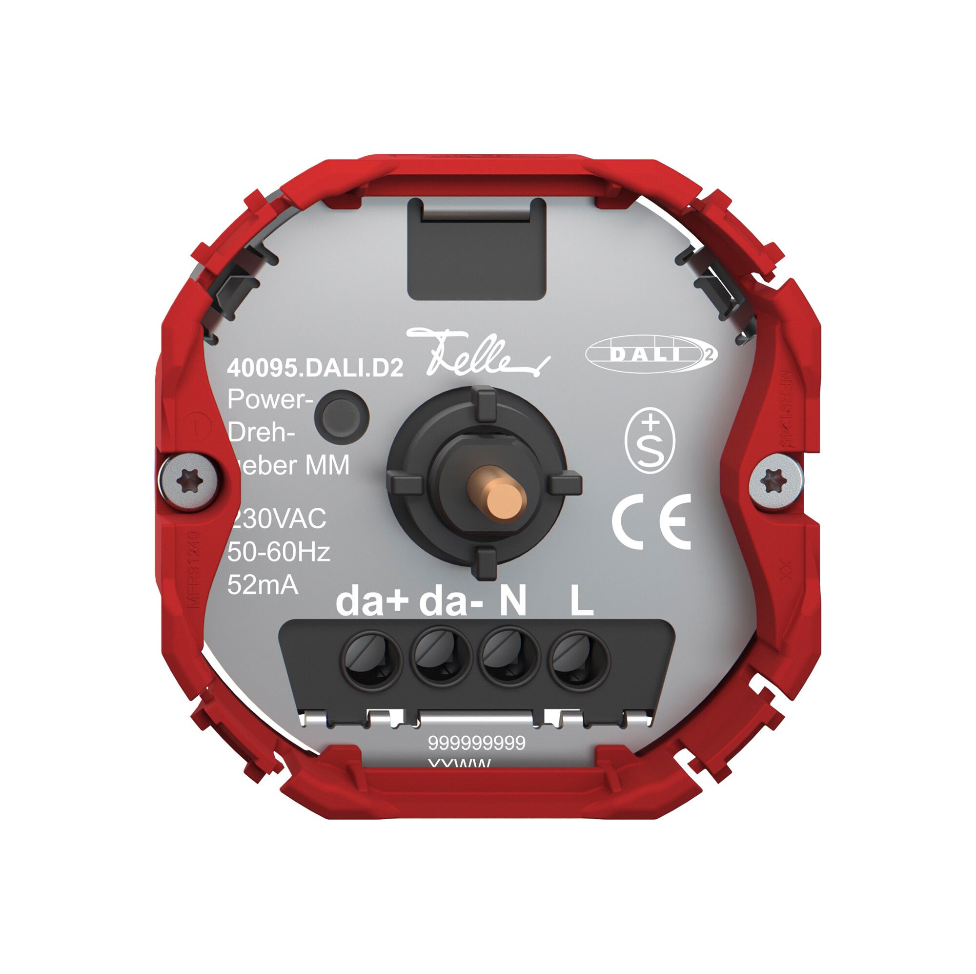 Potentiomètre de puissance DALI Feller DALI-2 SNAPFIX® 52mA